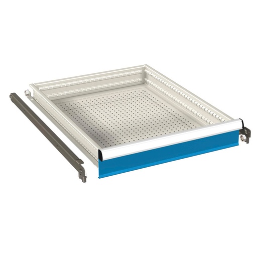 [021800] Cajón de extracción simple - Dim.: 612x459x75h mm - Carga máx.: 80 Kg. - Azul ral 5012