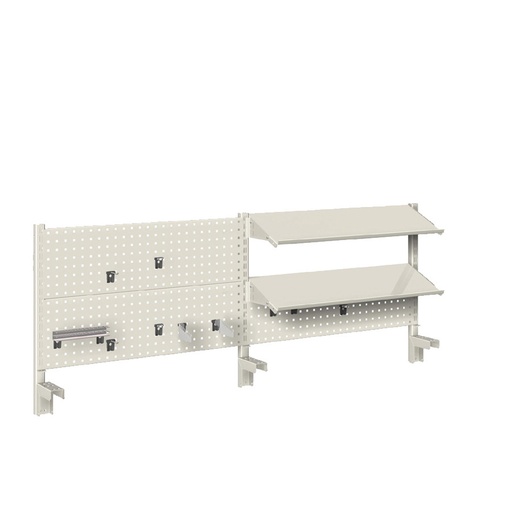 [022434] Panel vertical para banco de trabajo - Dim.: 2500x631h mm - Gris ral 7035