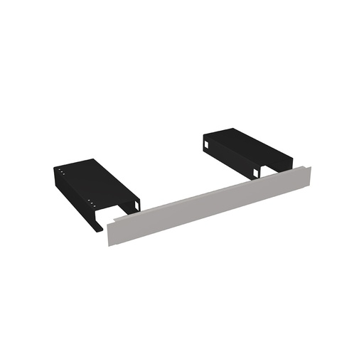 [023967] Par de zócalos metálicos para transpaleta - Dim.: 200x659x100h mm - Negro ral 9005