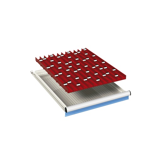 [023990] Ejemplo de subdivisión interna para cajón de 27x36-36x27 Eh y altura 50 mm 