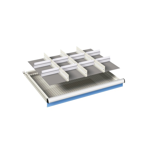 [024030] Ejemplo de subdivisión interna para cajón de 36x27 Eh y altura 50 mm