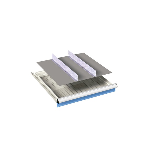 [024032] Ejemplo de subdivisión interna para cajón de 36x27 Eh y altura 50 mm