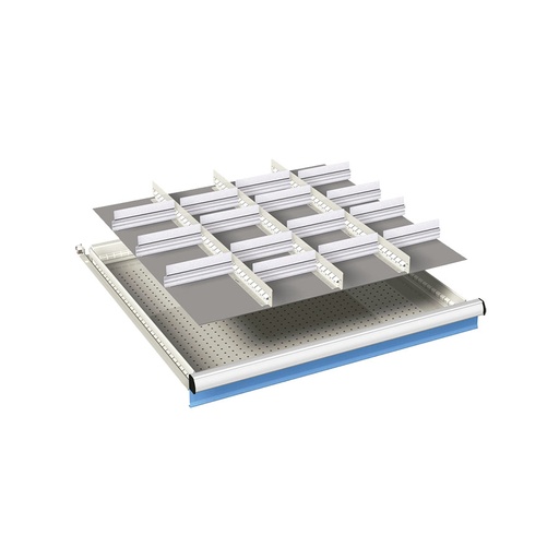 [024042] Ejemplo de subdivisión interna para cajón de 36x36 Eh y altura 100-125 mm