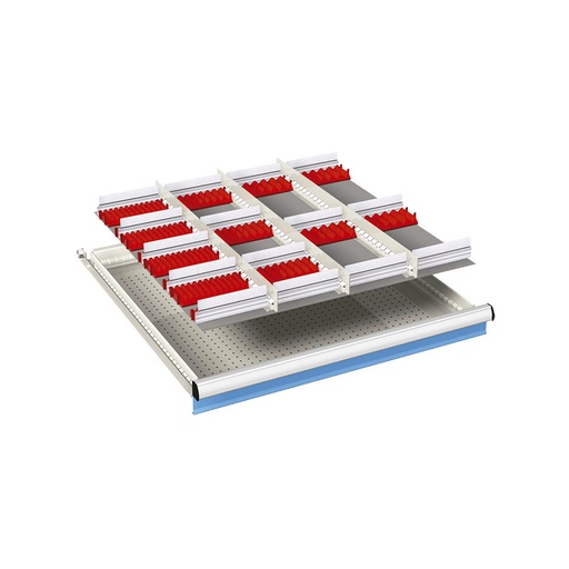 [024067] Ejemplo de subdivisión interna para cajón de 36x36 Eh y altura 50 mm
