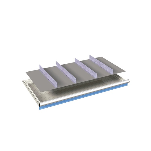 [024110] Ejemplo de subdivisión interna para cajón de 54x27 Eh y altura 150 mm
