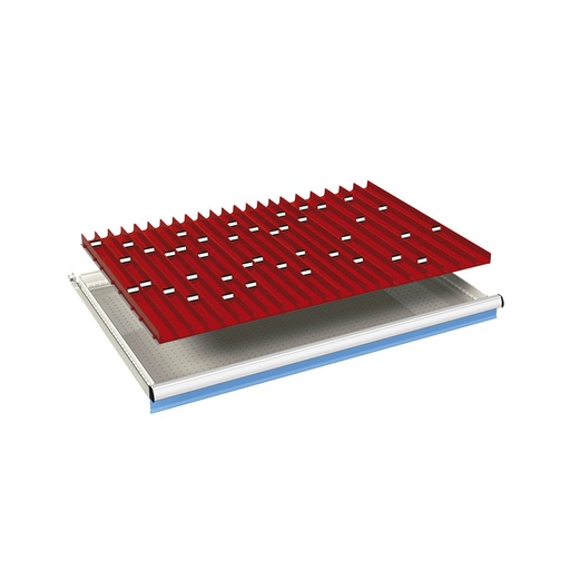 [024144] Ejemplo de subdivisión interna para cajón de 54x36 Eh y altura 50 mm