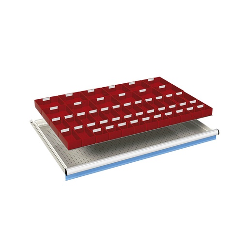 [024147] Ejemplo de subdivisión interna para cajón de 54x36 Eh y altura 50 mm