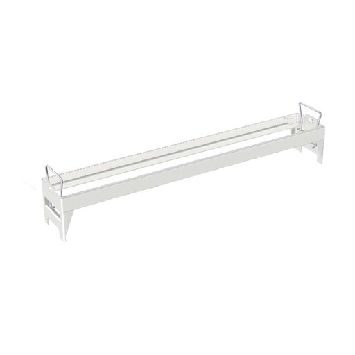 [025233] Bandeja extraíble con asas para la inserción de conos porta herramienta - Dim.: 562x155x135h mm - Gris ral 7035