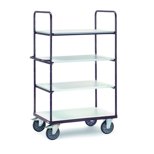 [038609] Carro para picking con 3 estantes con protección antiestática ESD - Dim. plataforma 1.000 x 600 mm - Gris ral 7015