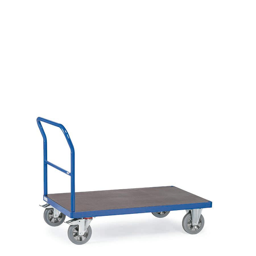 [039205] Carro de gran carga con plataforma y tirador - Capacidad 1200 kg - Dim. plataforma 2.000 x 800 mm - Azul ral 5007