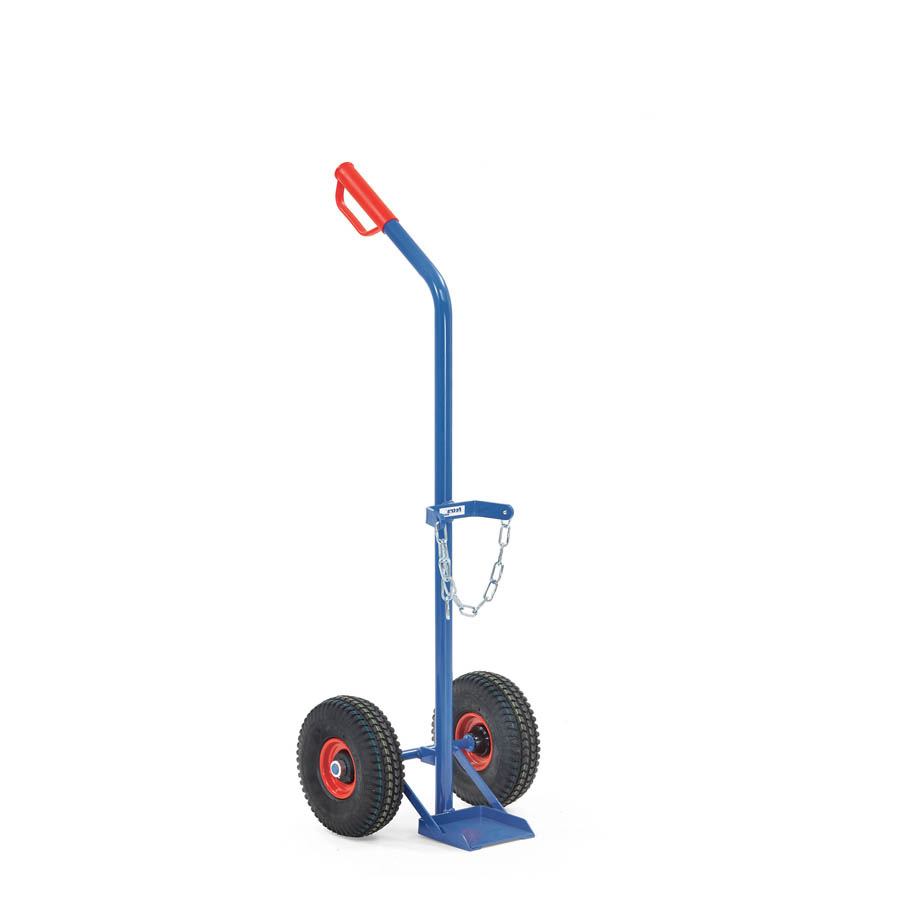 [039621] Carretilla de mano para botella de gas - Capacidad 1 x 10 litros - Azul ral 5007