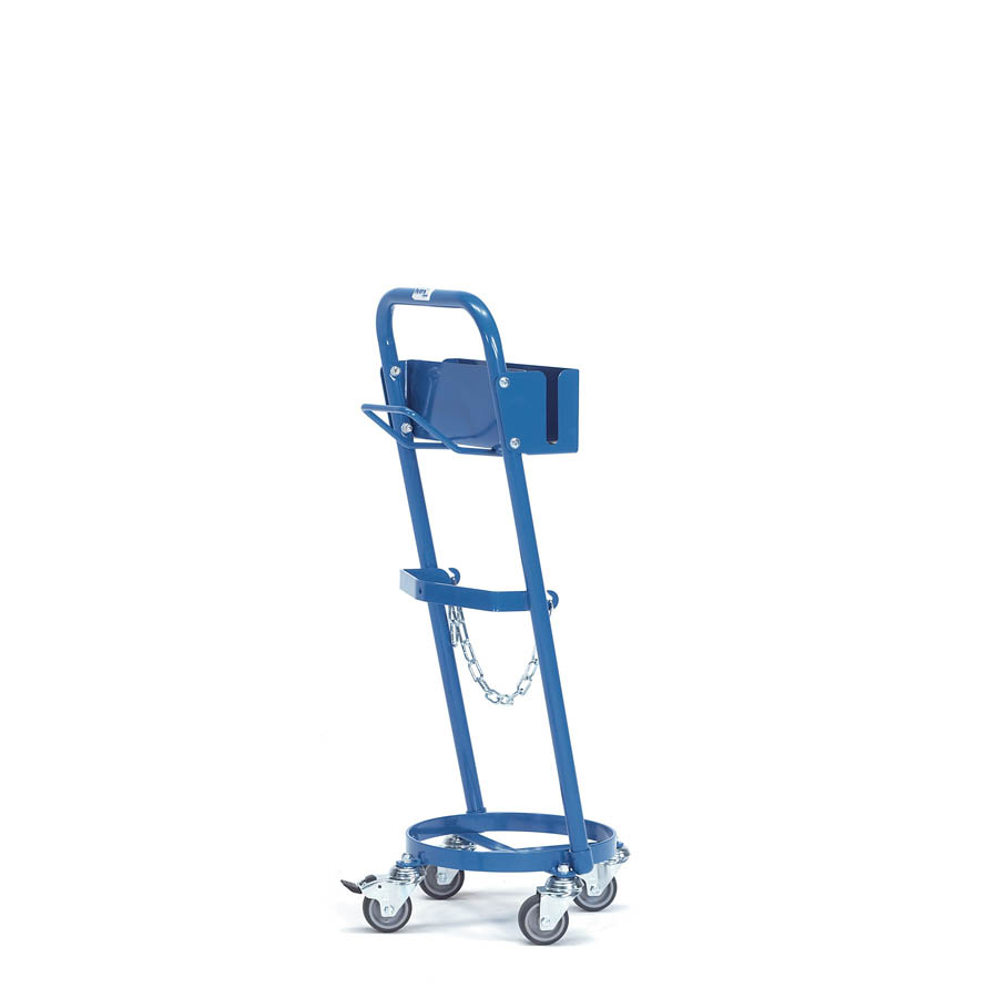 [039625] Carretilla manual para bombona de gas - Capacidad 1 x 11 litros - Azul ral 5007