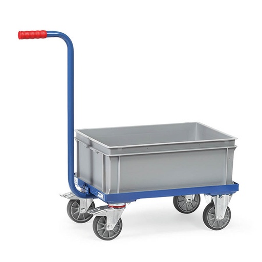 [039637] Base rodante porta cajas con tirador y caja incluida - Dim. plataforma 600 x 400h mm - Azul Ral 5007