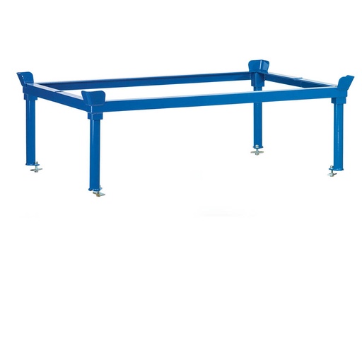 [039689] Soporte elevador para base rodante - Dim. plataforma 1010 x 810 x 370h mm - Azul Ral 5007
