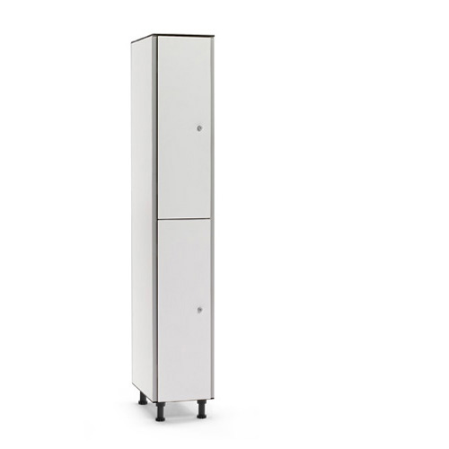 [039729] Taquilla fenólica para vestuario de 2 puertas - Dim.: 300x501x1909h mm - Gris claro