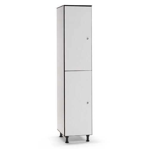 [039747] Taquilla fenólica para vestuario de 2 puertas - Dim.: 400x494x1905h mm - Gris claro