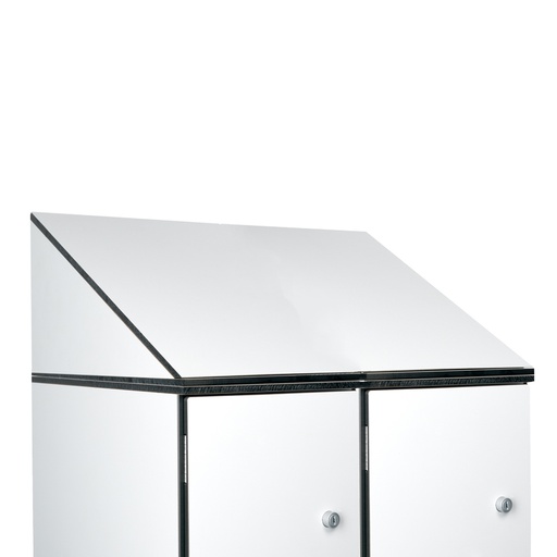 [039828] Techo inclinado fenólico para taquilla de 2 cuerpos - Dim.: 600x460x300h mm - Gris claro